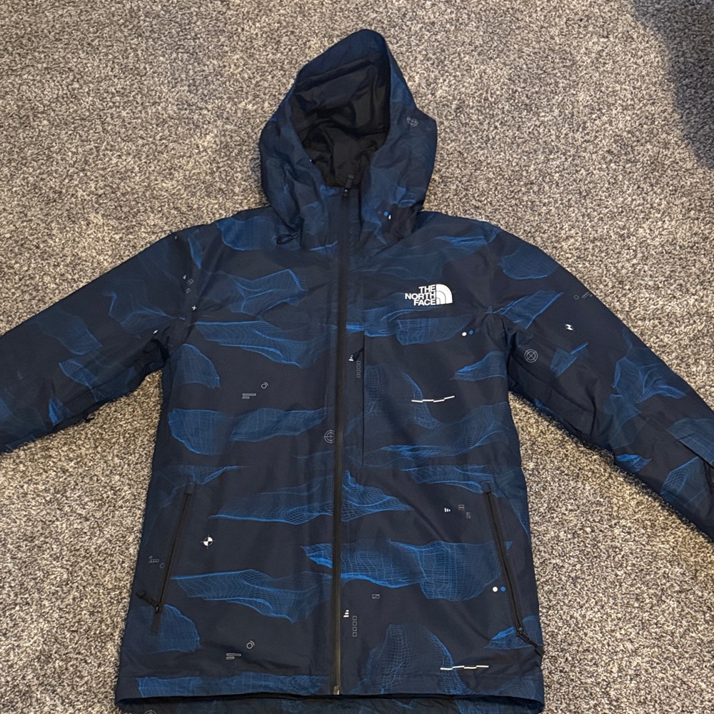 The North Face Thermoball Triclimate 3 in 1 - M - Blue/Navy Pattern Ski Coat